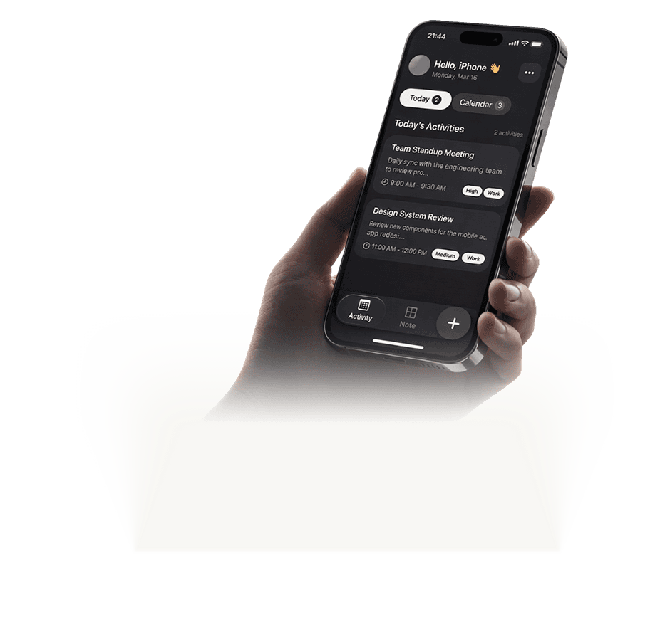 Flow app mockup